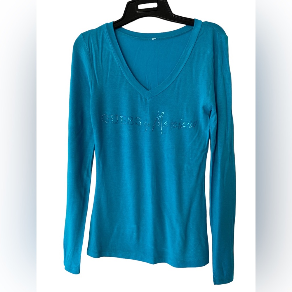 Marciano Light Blue Long Sleeve Top - Size XS/S